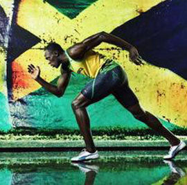 01 Usain Bolt - Jamaican sprinter Fastest Person 22"x14" Poster