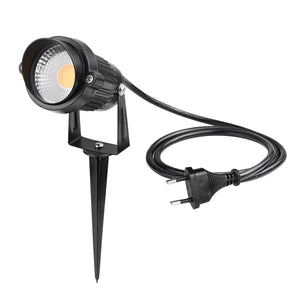 EU Plug 5W COB LED Lawn Light Garden Floodlight