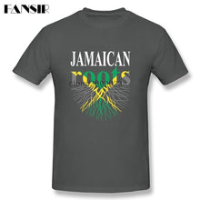 XS - 3XL Jamaican Roots Jamaica Flag New Arrival T Shirt Men Man's Cotton Short Sleeve Men T-shirt