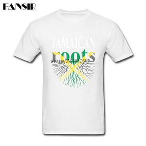 XS - 3XL Jamaican Roots Jamaica Flag New Arrival T Shirt Men Man's Cotton Short Sleeve Men T-shirt
