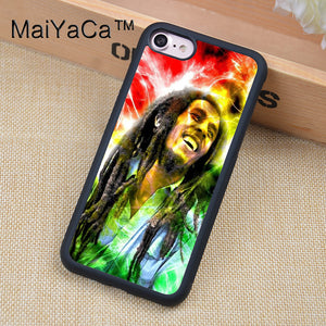 MaiYaCa BOB MARLEYS JAMAICAN SINGER Phone Case For Apple iPhone 6 6s Soft TPU PC Cases Back Cover Capa For iPhone 6 6s Shell