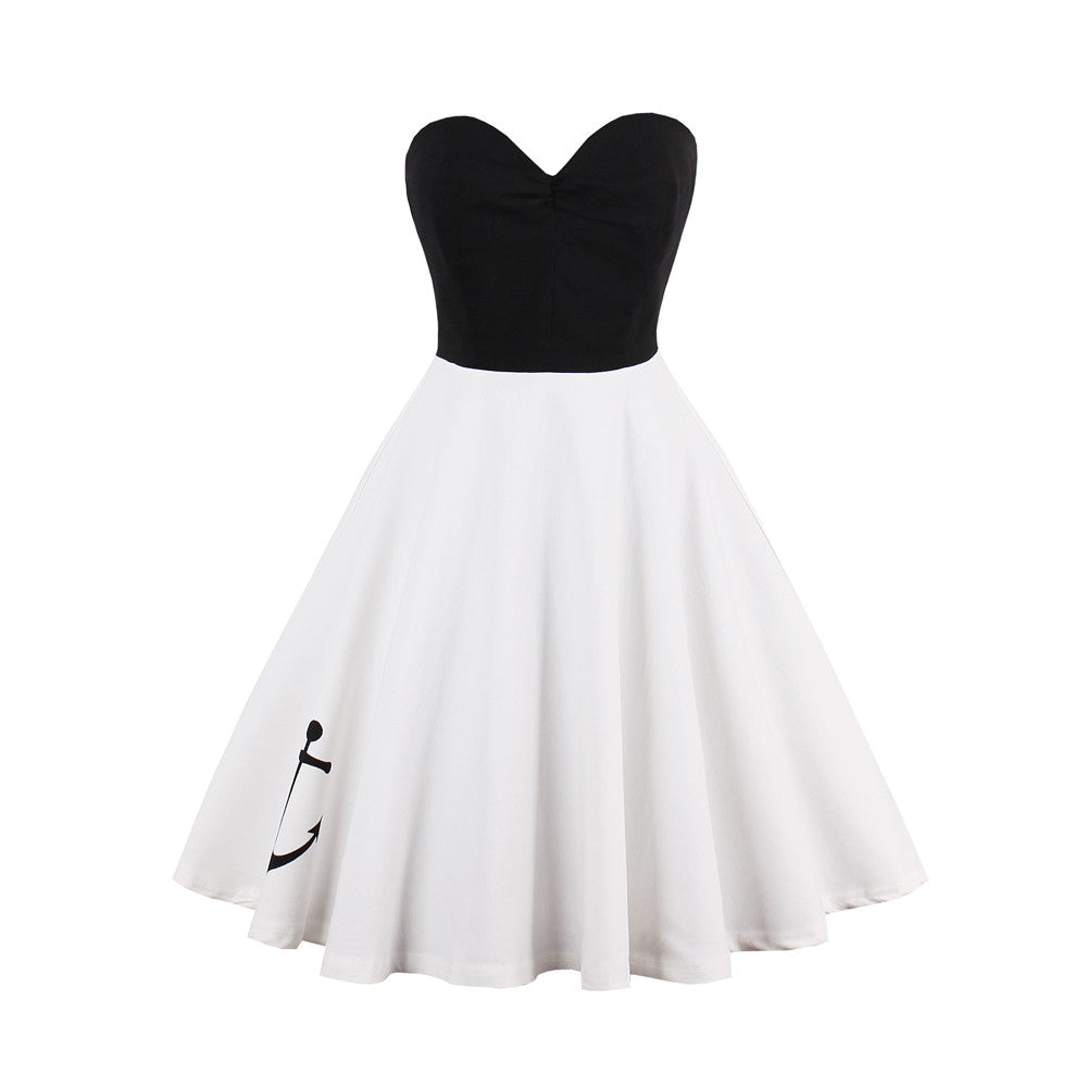 Illusion Cotton White Classic Casual A-line Dress